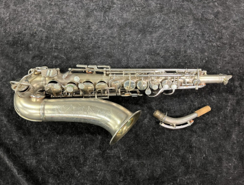 Lovely Original Silver Plated CG Conn 'F Mezzo' Saxophone - Serial # 213634